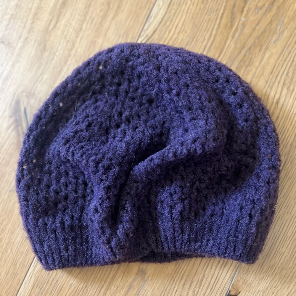Agnes B. Purple Knit Hat